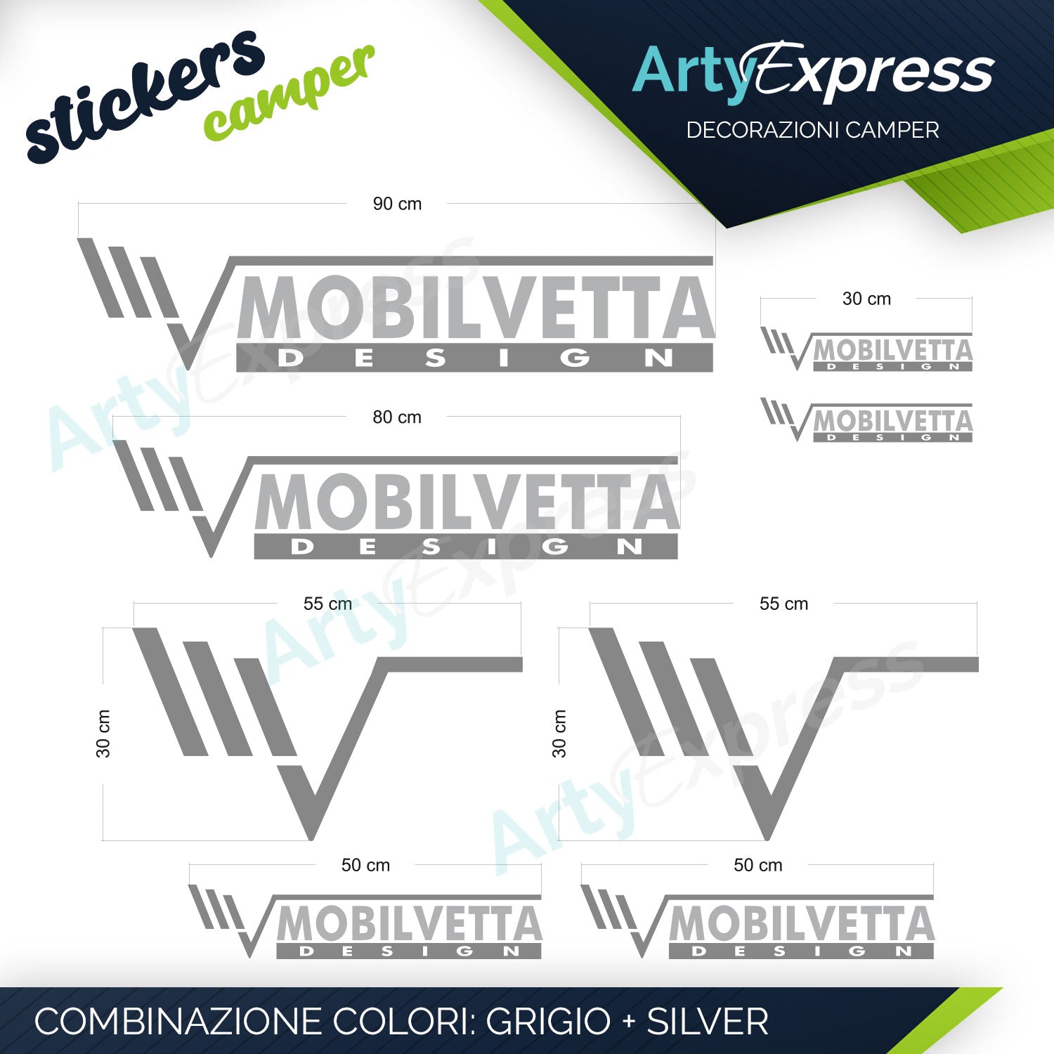 MOBILVETTA - Kit adesivi camper