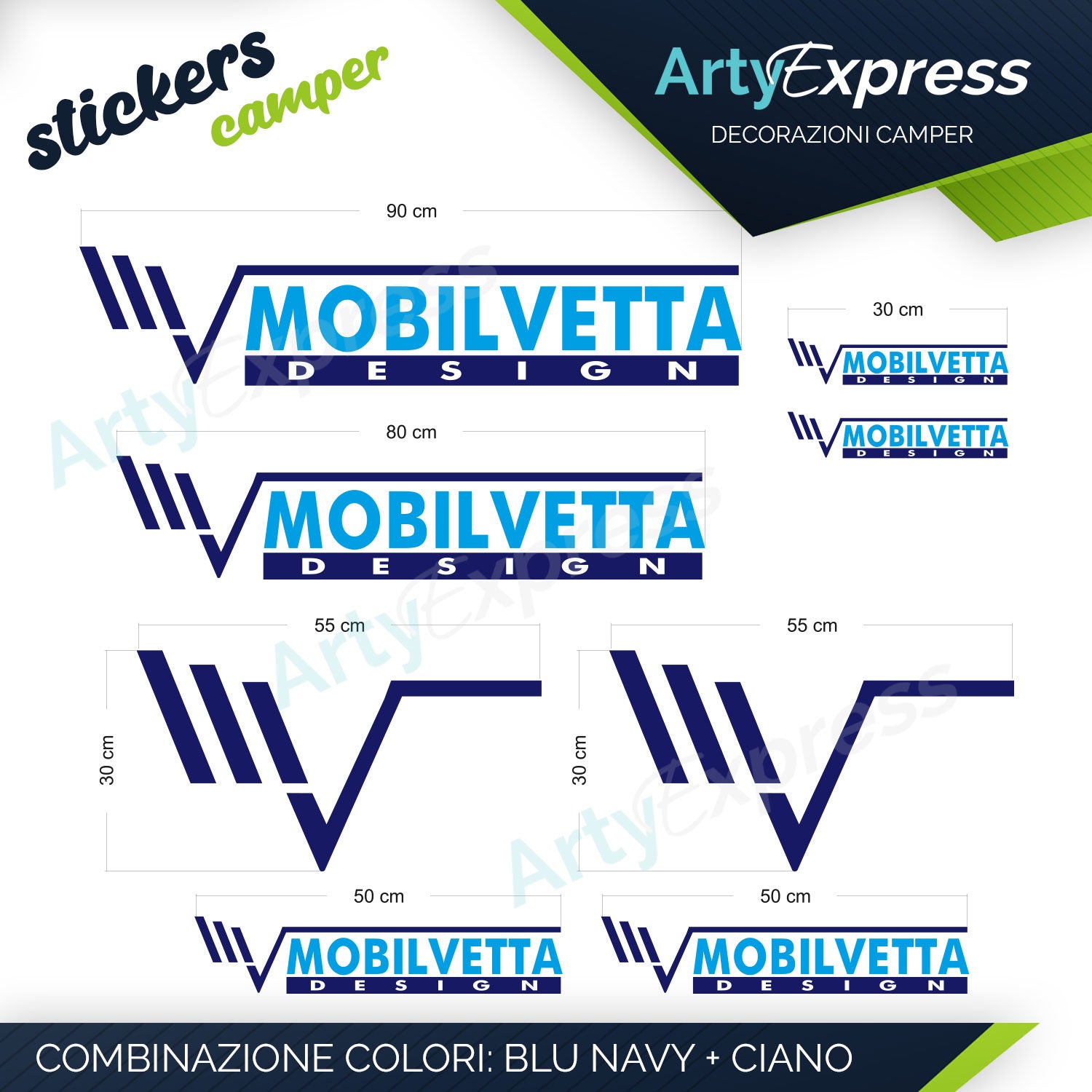 MOBILVETTA - Kit adesivi camper