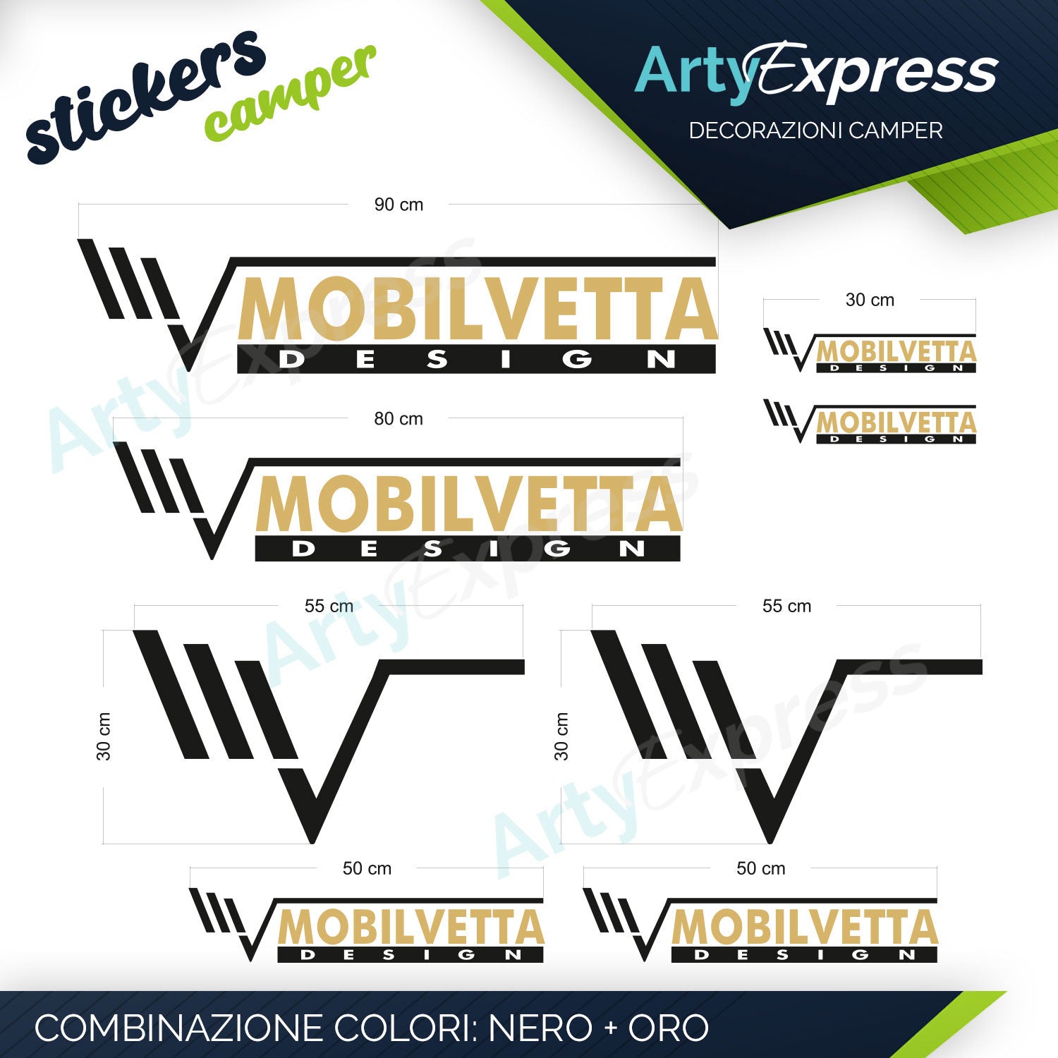 MOBILVETTA - Kit adesivi camper
