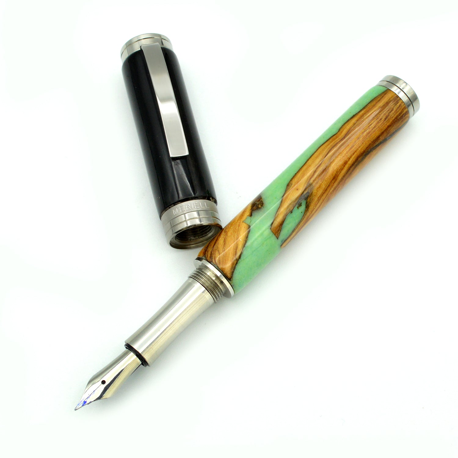 Lorna - Penna stilografica in radica di ulivo e resina