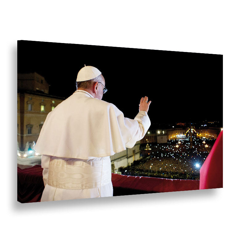 Papa Francesco in piazza San Pietro - Tela canvas Artyexpress