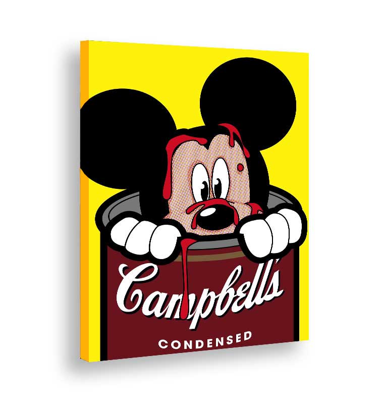 Pop art Topolino - Tela canvas Artyexpress