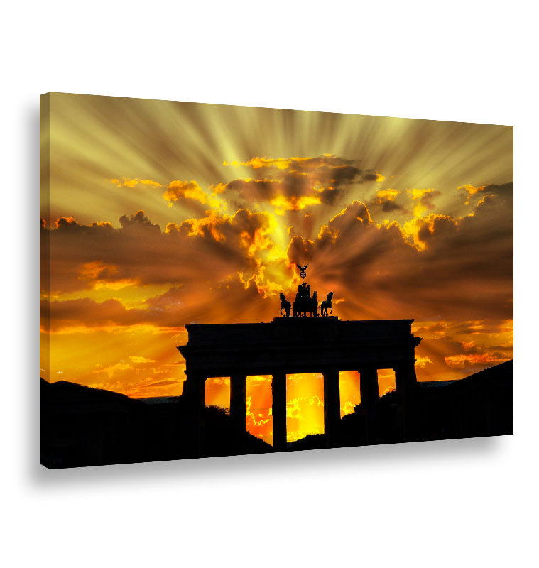 Berlino al tramonto - Tela canvas