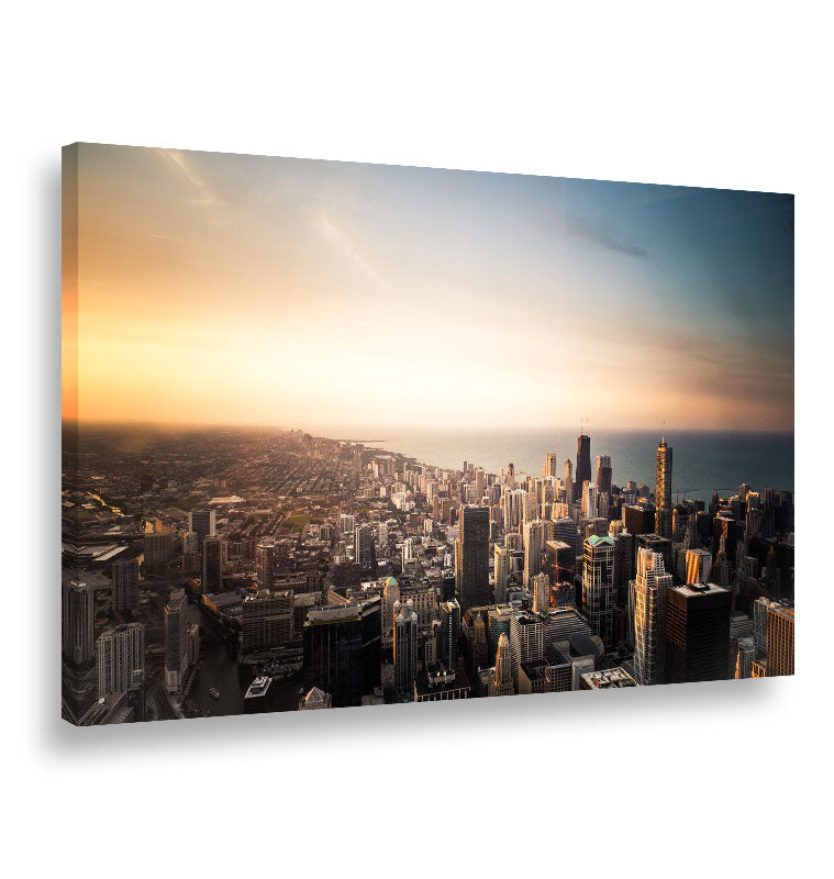 Landscape Chicago al tramonto