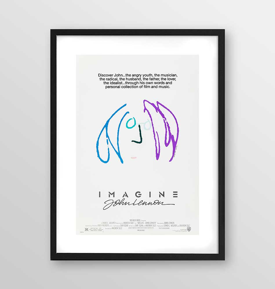 Poster Imagine John Lennon - Poster incorniciato Artyexpress