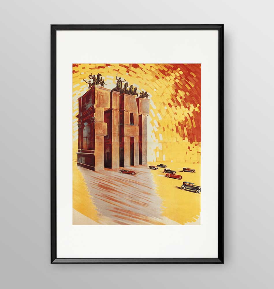 Spot anni '60 FIAT - Poster incorniciato Artyexpress