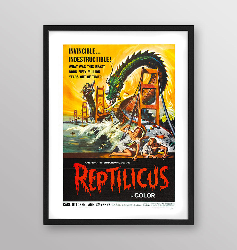 Film - Reptilicus - Poster incorniciato Artyexpress