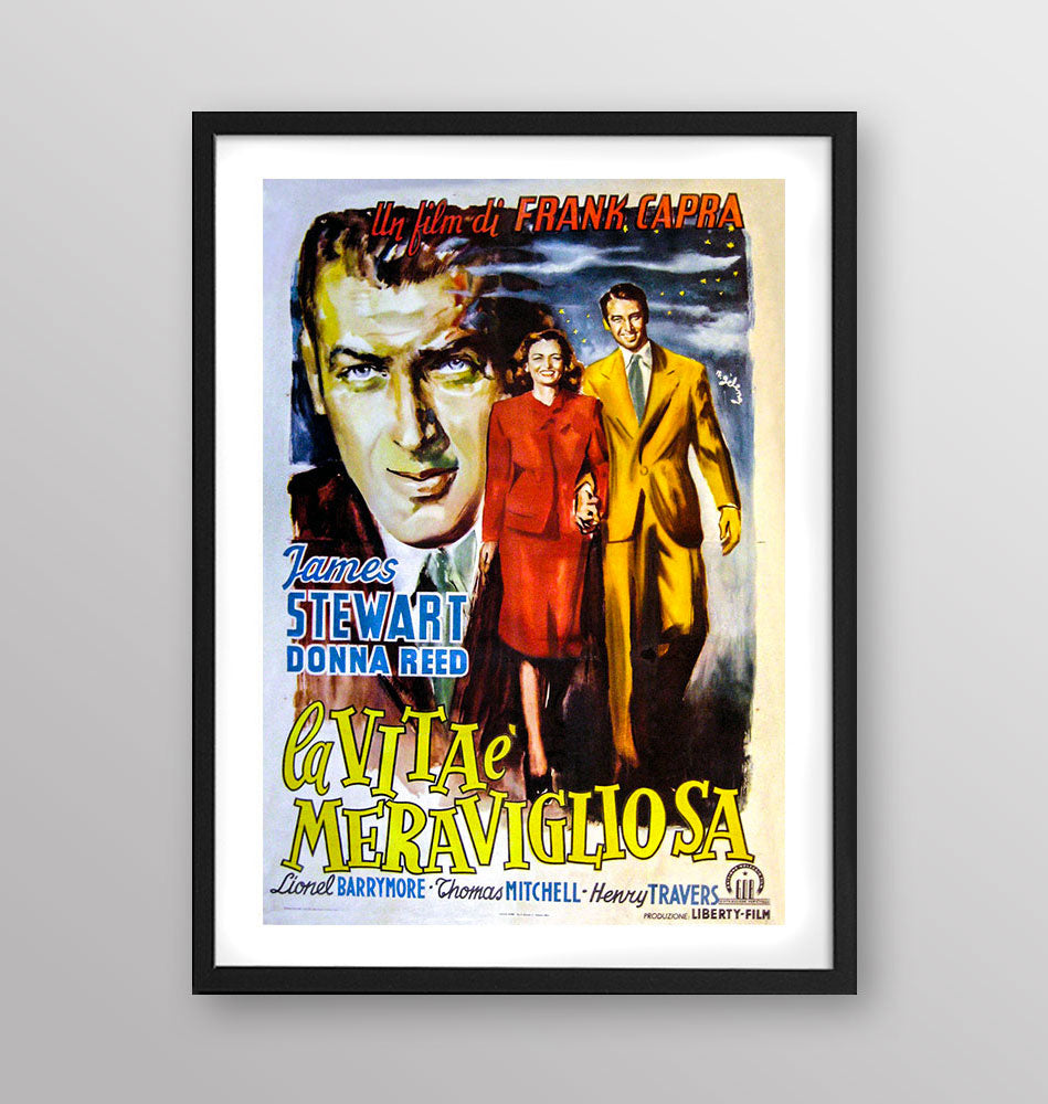 Film - La vita è meravigliosa - Poster incorniciato Artyexpress