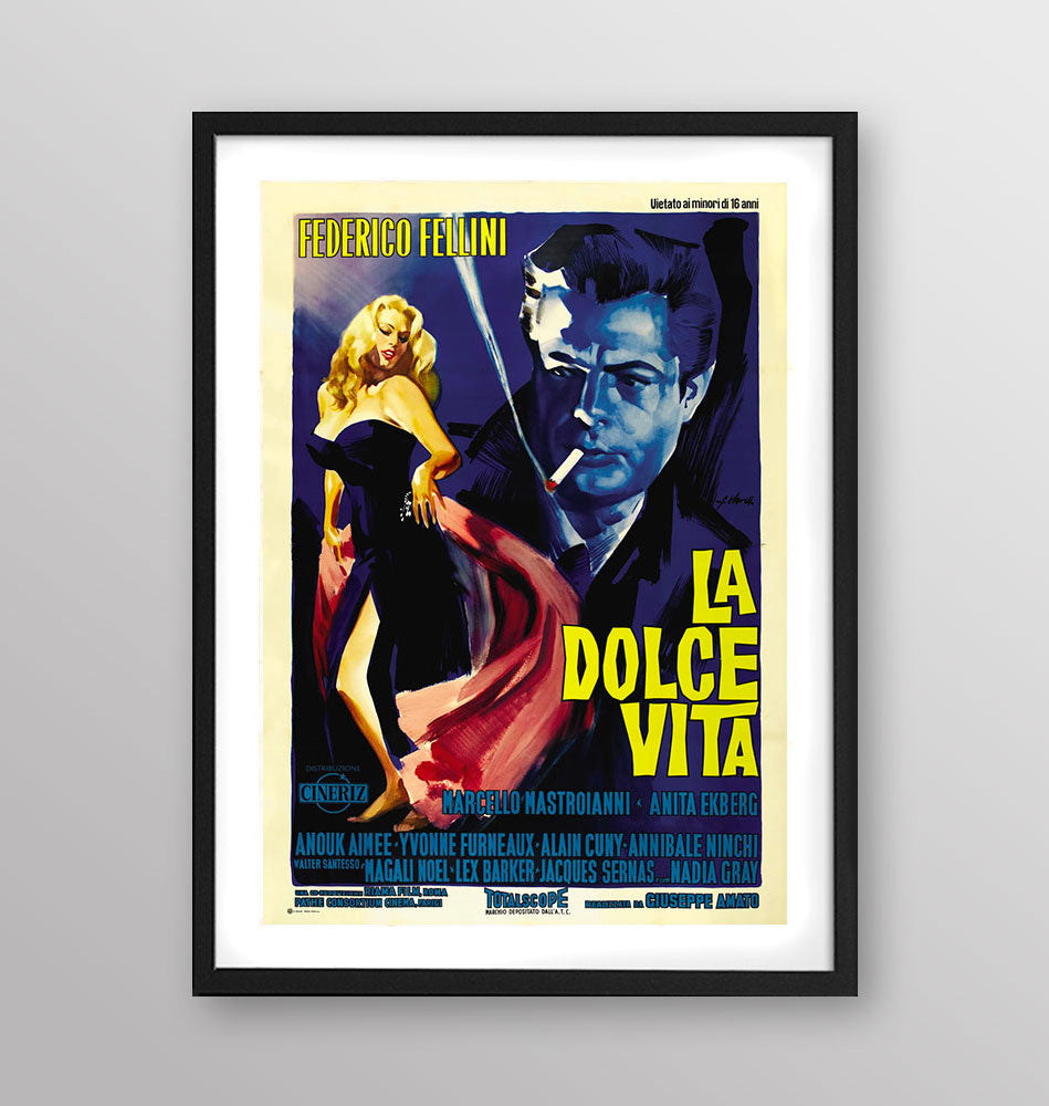 Film - La dolce vita - Poster incorniciato Artyexpress