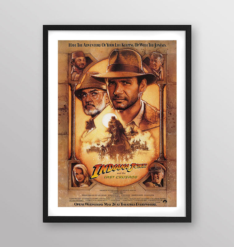 Film - Indiana Jones e l'ultima crociata - Poster incorniciato Artyexpress