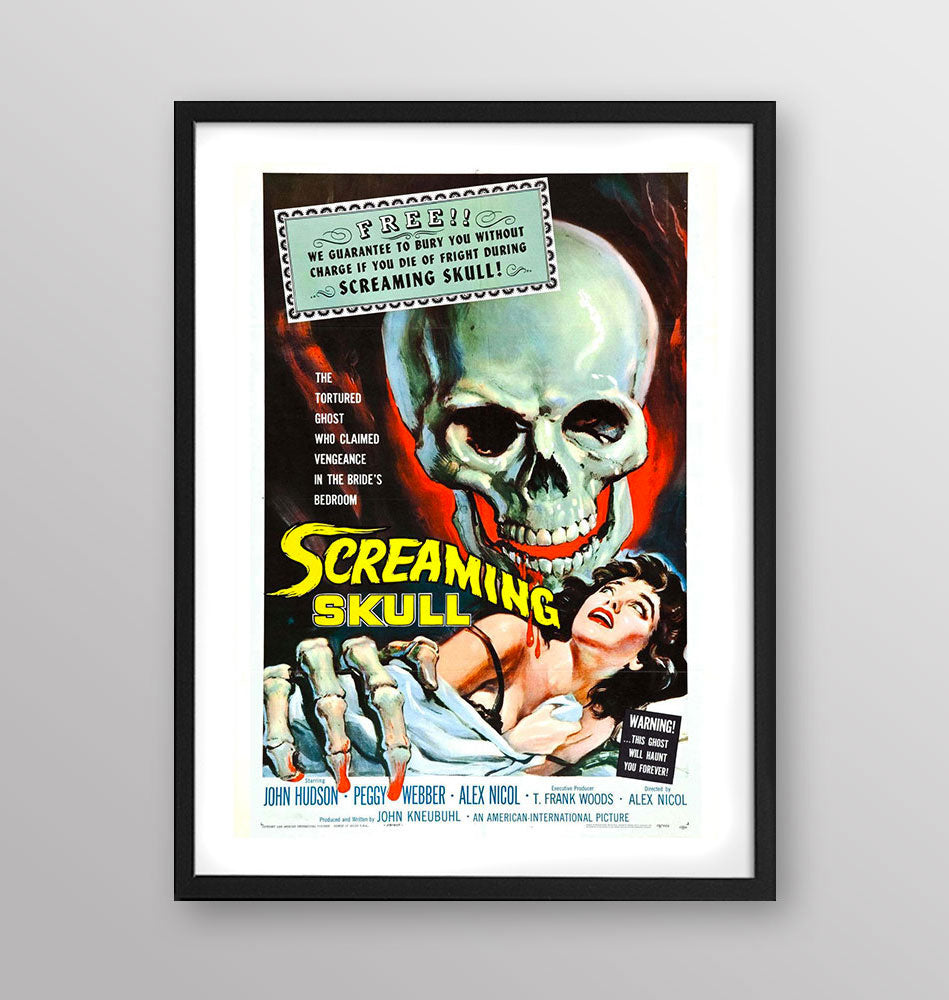 Film - Screaming Skull - Poster incorniciato Artyexpress