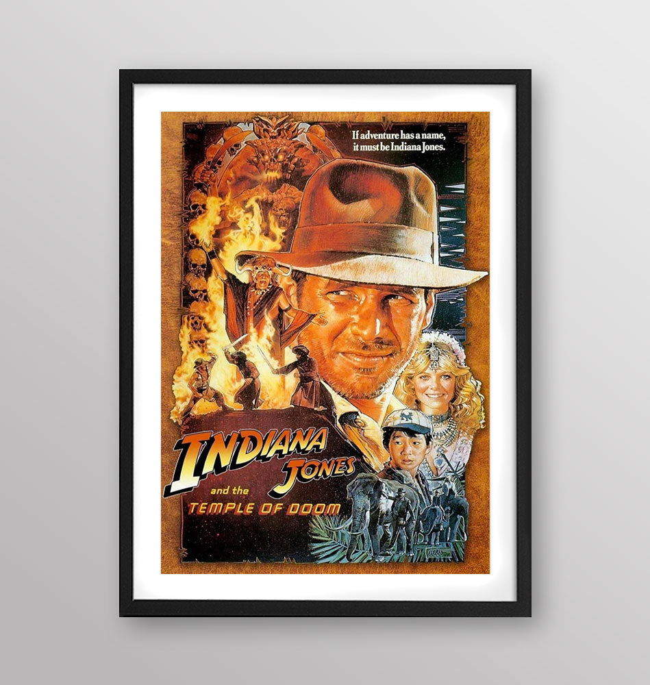Film - Indiana Jones e il tempio maledetto - Poster incorniciato Artyexpress