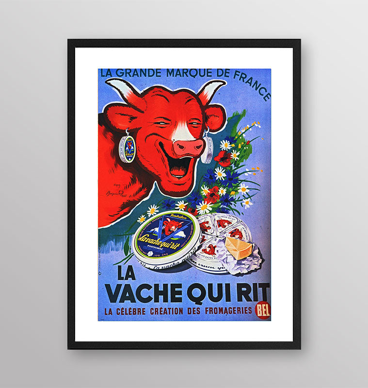 Spot anni '70 formaggio francese - Poster incorniciato Artyexpress