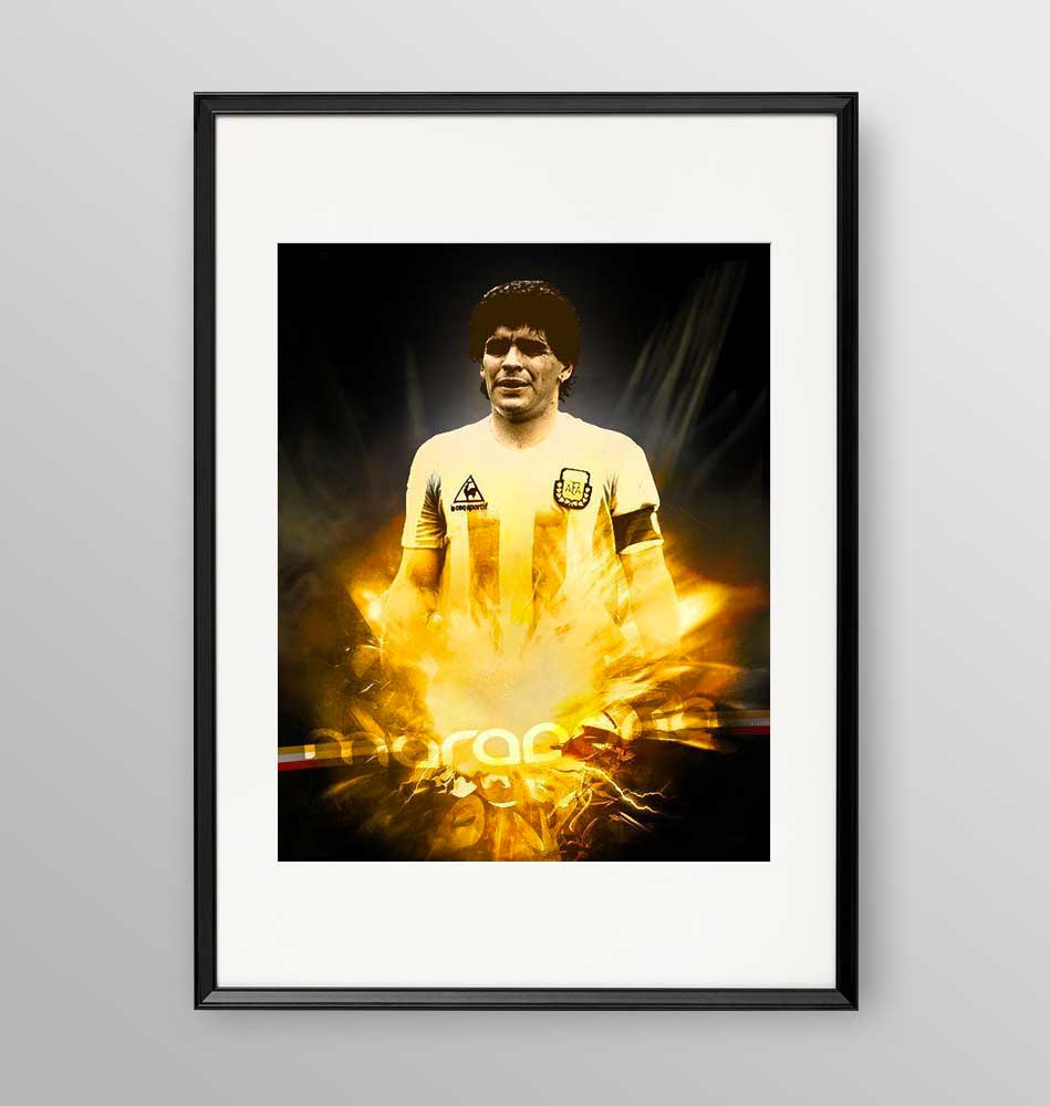 Diego Armando Maradona - Poster incorniciato Artyexpress
