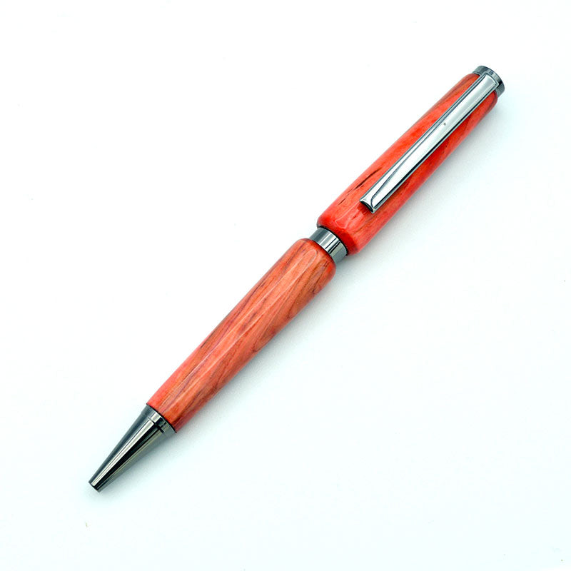 LIGHTFIRE - Penna artigianale realizzata a mano in legno di lilla. Made in Italy. Pezzo Unico