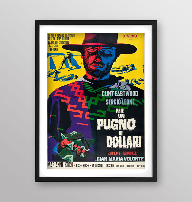 Film - Per un pugno di dollari - Poster incorniciato Artyexpress