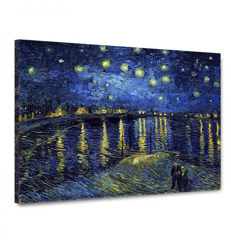 Tela canvas Van Gogh "Notte stellata sul Rodano"