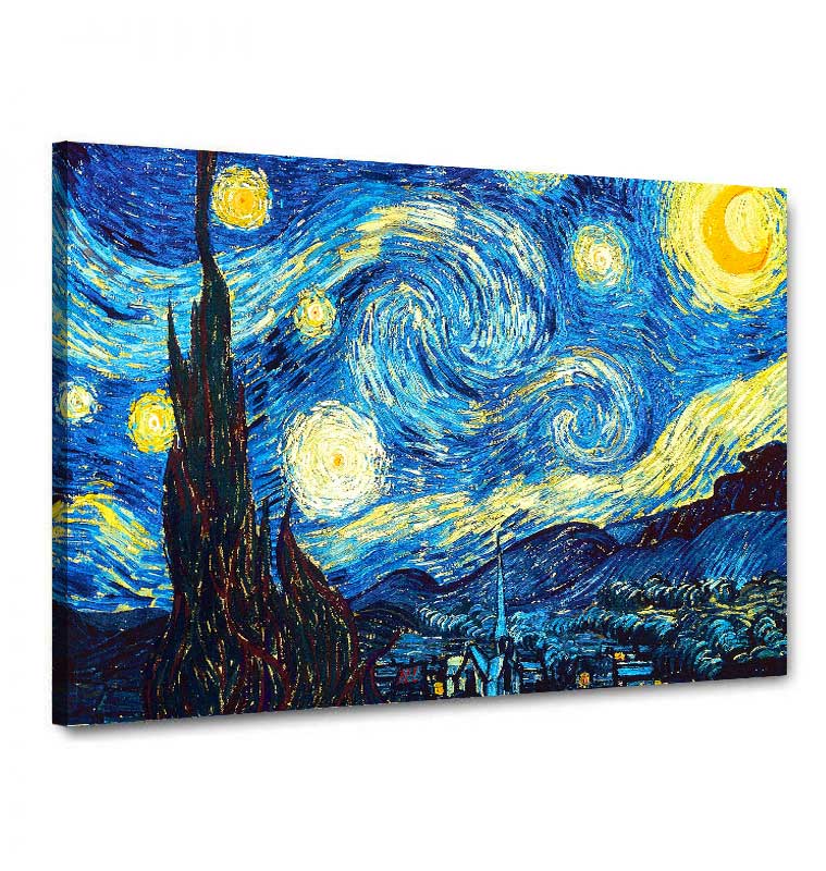 Tela canvas Van Gogh "Notte stellata"