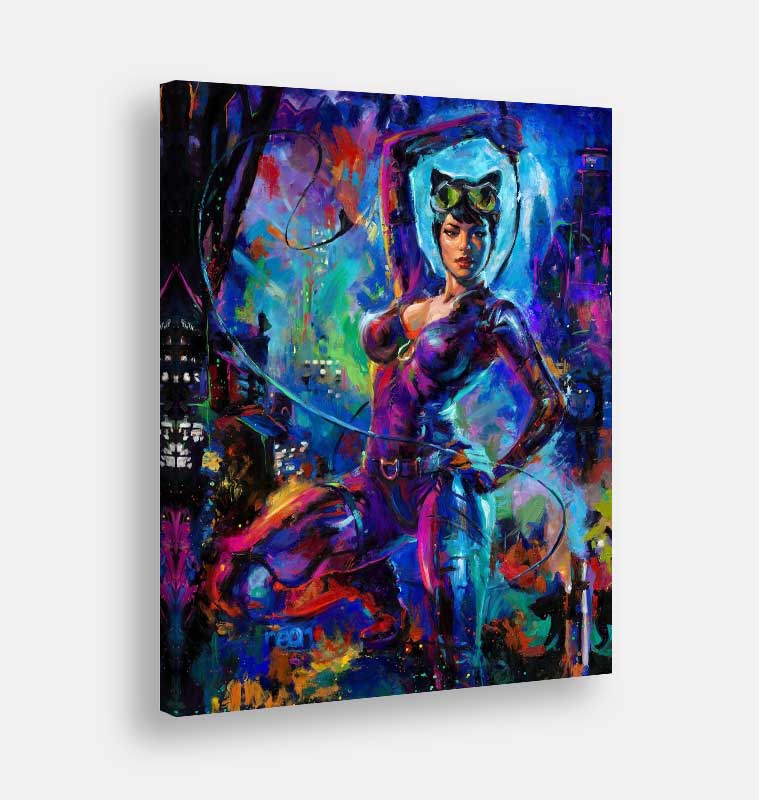 Tela canvas pop art catwoman