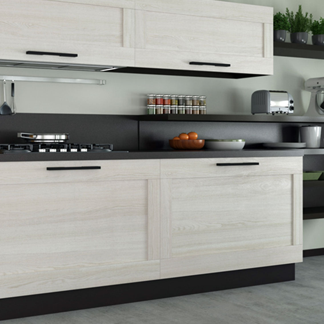 Rivestimento adesivo PVC Serie Wood – WD-001 Rovere Bianco Opaco