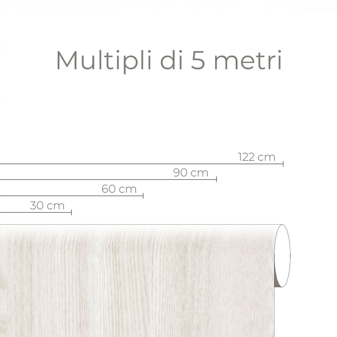 Rivestimento adesivo PVC Serie Wood – WD-001 Rovere Bianco Opaco