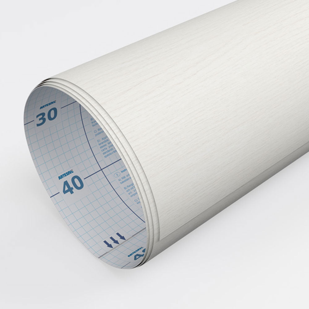 Rivestimento adesivo PVC Serie Wood – WD-001 Rovere Bianco Orizzontale