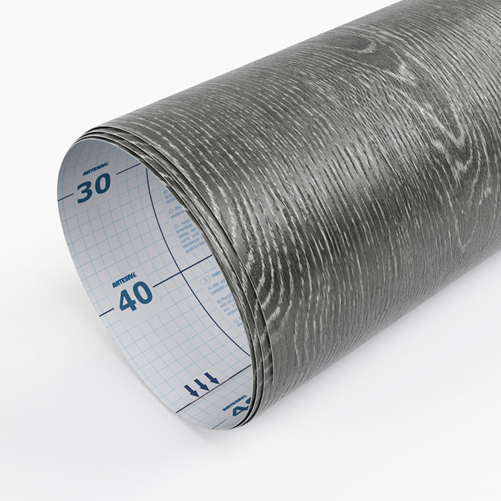 Rivestimento adesivo PVC Serie Wood – WD-002 Rovere Grigio Scuro