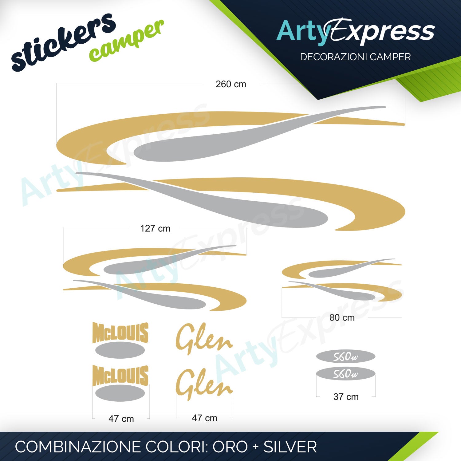 MCLOUIS 560 - Kit adesivi camper