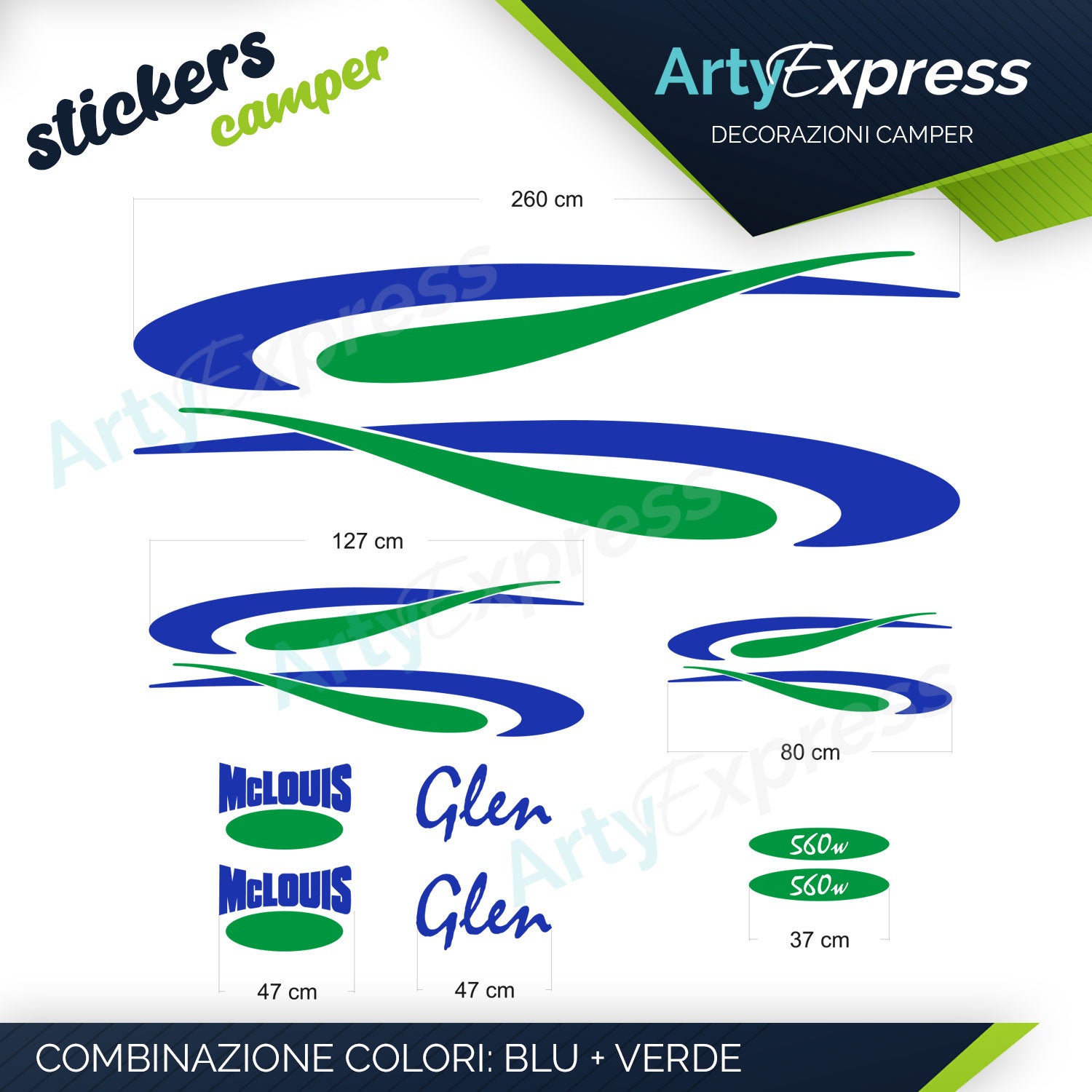 MCLOUIS 560 - Kit adesivi camper