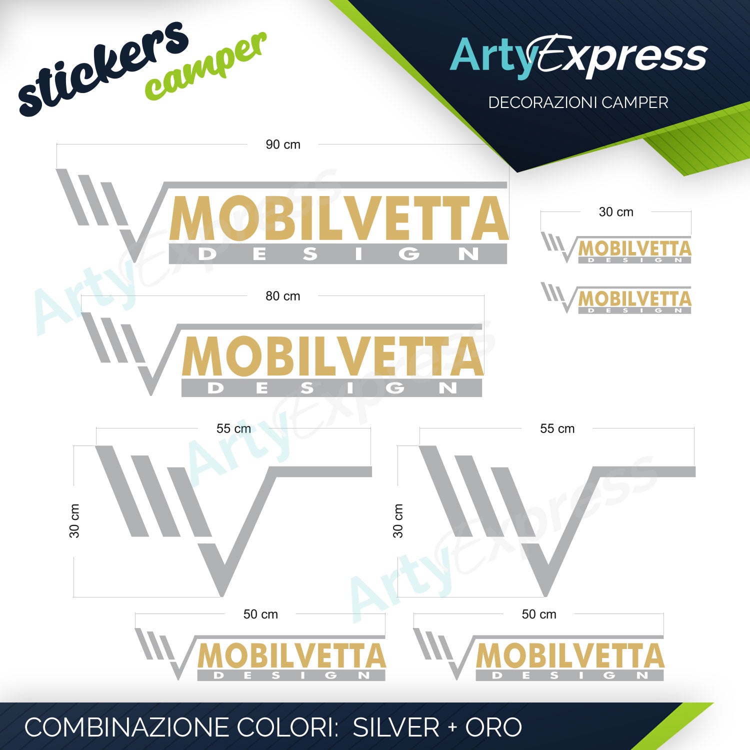 MOBILVETTA - Kit adesivi camper