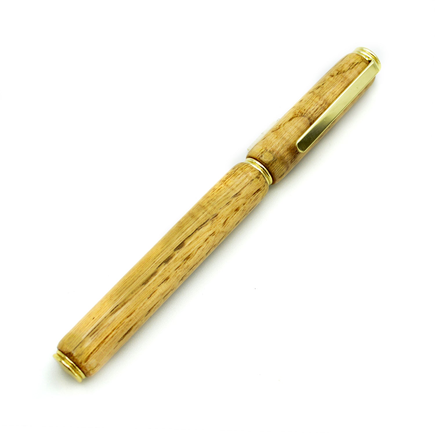 Brizo - Penna stilografica in legno di vecchia botte in rovere