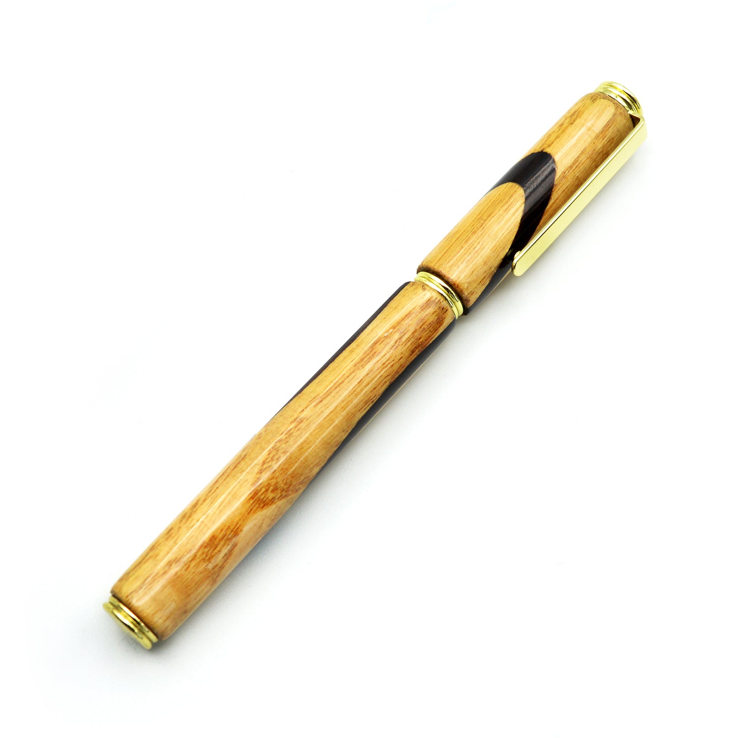 Brizo - Penna stilografica in legno di vecchia botte in rovere