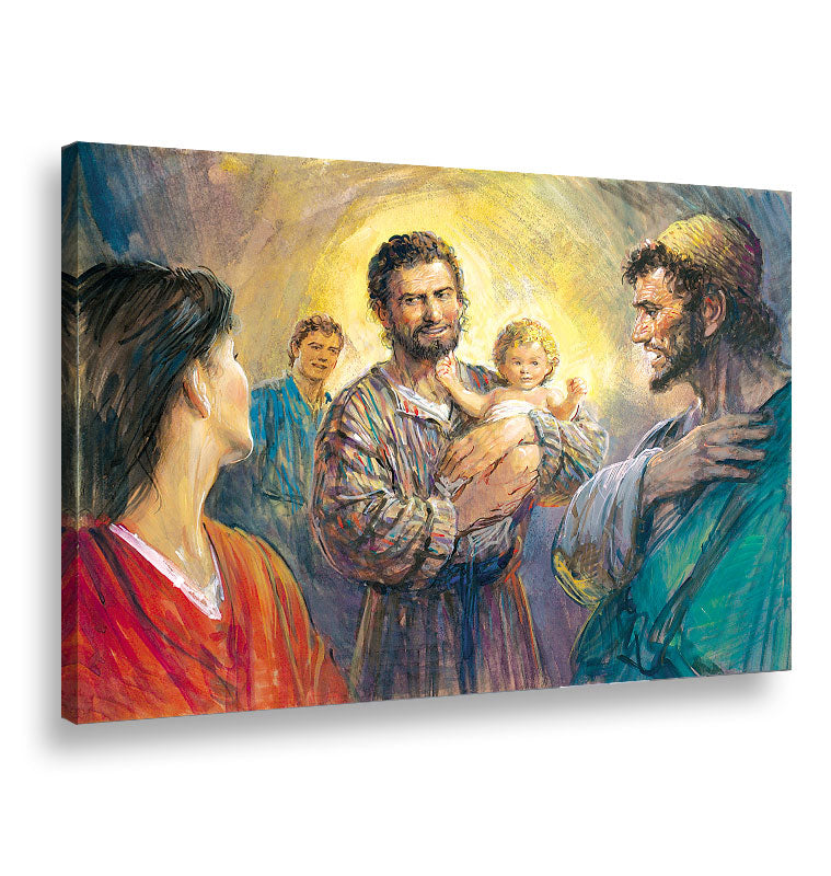 San Giuseppe tra i fedeli - Tela canvas Artyexpress