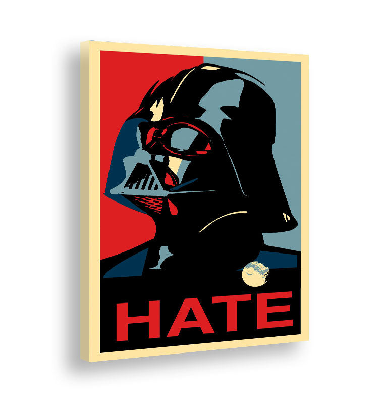 Star Wars Darth Vader Hate - Pop Art - Tela canvas Artyexpress