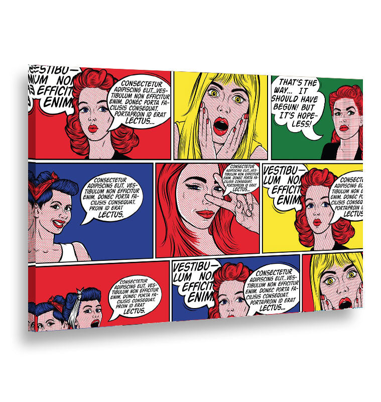 Pop art cartoon - Tela canvas Artyexpress