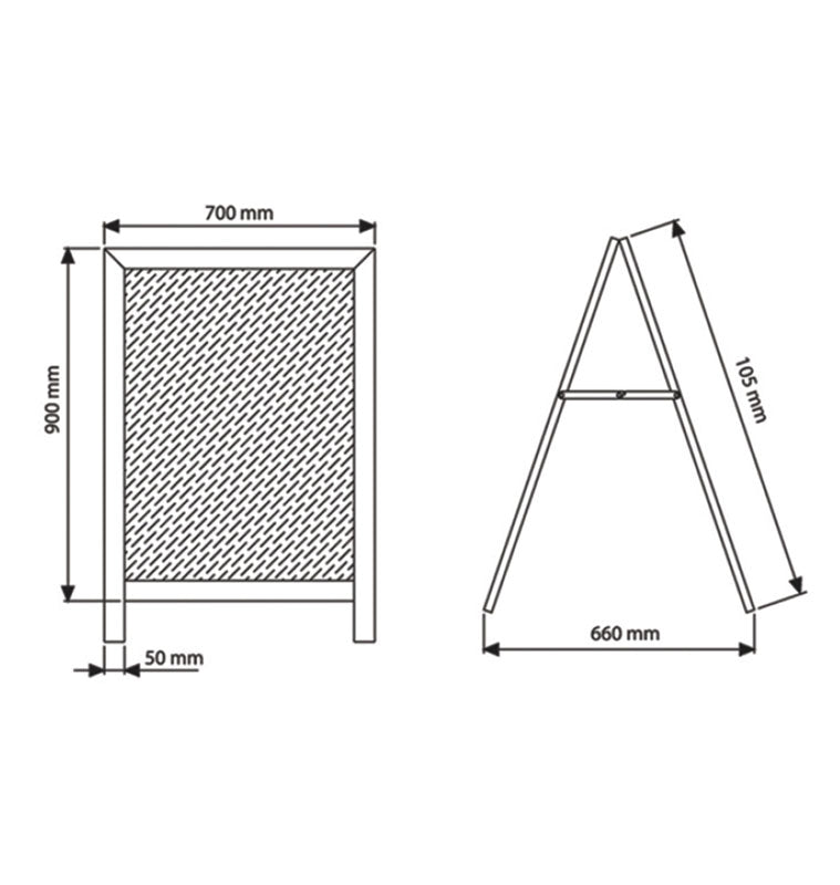 Cavalletto in legno NEW BISTRO' - Artyexpress