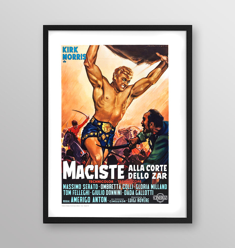 Film - Maciste alla corte dello Zar - Poster incorniciato Artyexpress