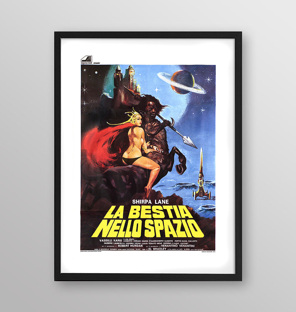 Film - La bestia dello spazio - Poster incorniciato Artyexpress
