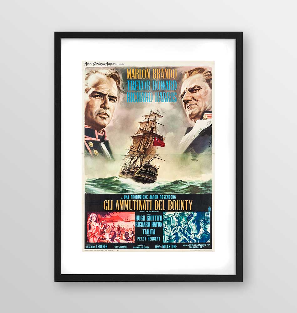 Film - Gli ammutinati del Bounty - Poster incorniciato Artyexpress