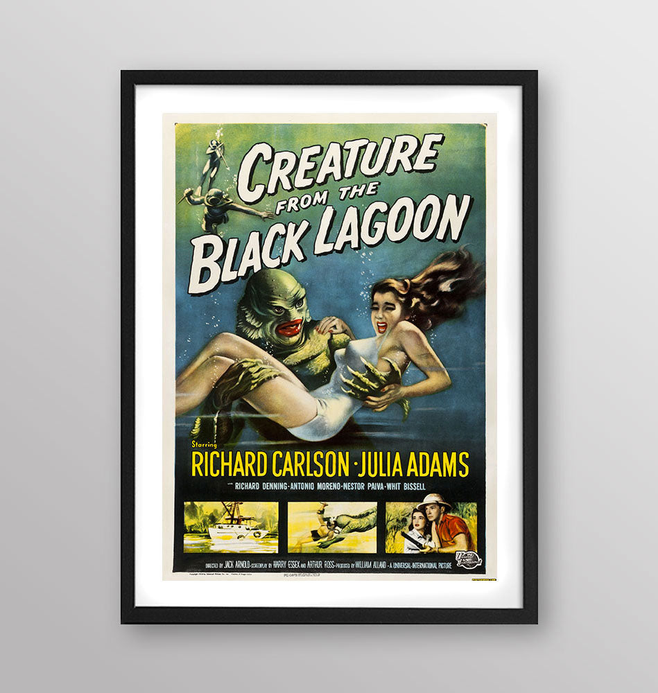 Film - Il mostro della laguna nera - Poster incorniciato Artyexpress