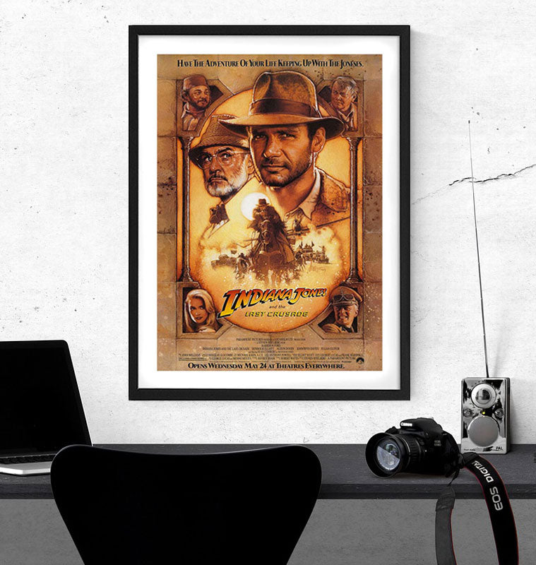 Film - Indiana Jones e l'ultima crociata - Poster incorniciato Artyexpress