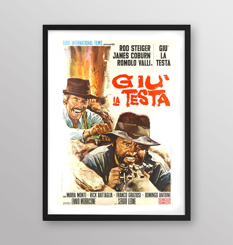 Film - Giù la testa - Poster incorniciato Artyexpress