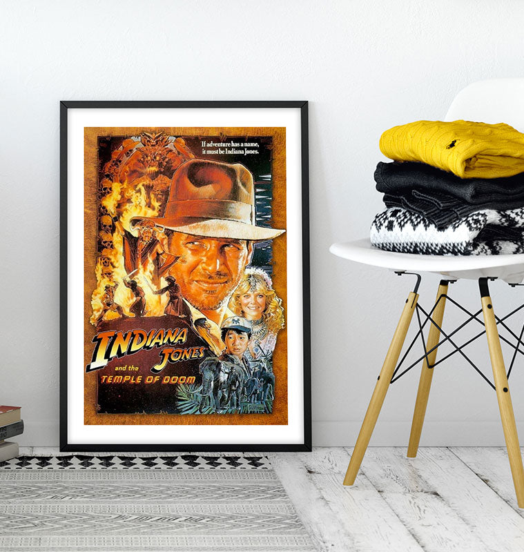 Film - Indiana Jones e il tempio maledetto - Poster incorniciato Artyexpress