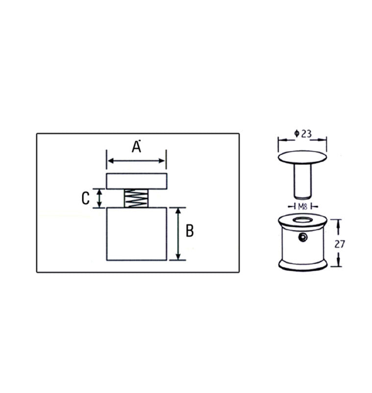 Distanziali 2327 Oro/Argento/Cromo