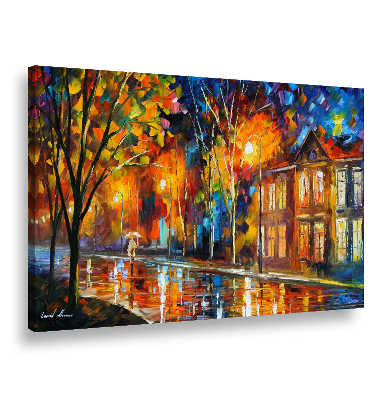 Tela canvas Lenoid Afremov "Notte piovosa"