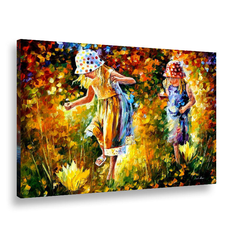Tela canvas Lenoid Afremov "Due piccole sorelle"