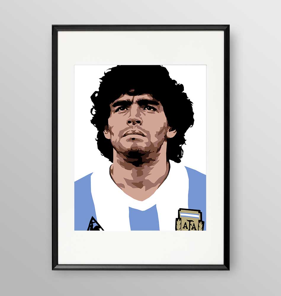 Diego Armando Maradona - Poster incorniciato Artyexpress