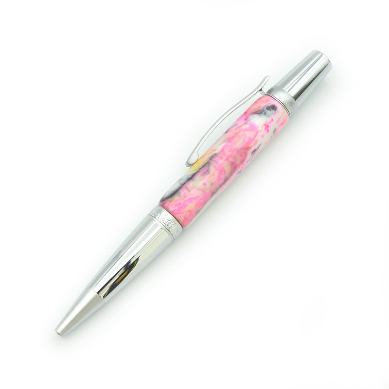 PINKMIX - Penna artigianale realizzata a mano in resina. Made in Italy. Pezzo Unico