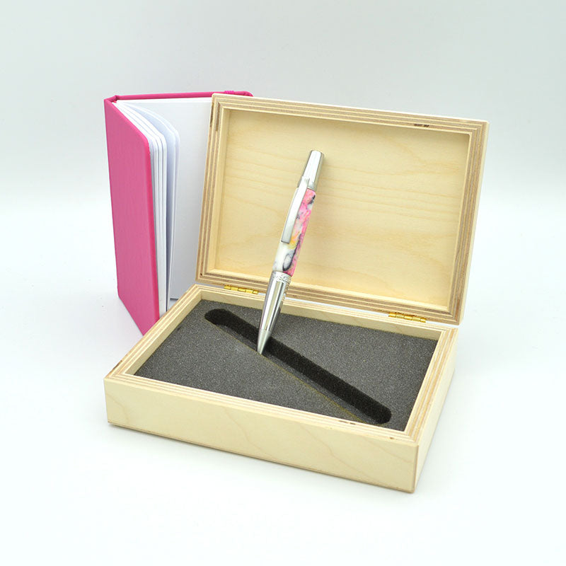 PINKMIX - Penna artigianale realizzata a mano in resina. Made in Italy. Pezzo Unico