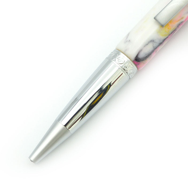 PINKMIX - Penna artigianale realizzata a mano in resina. Made in Italy. Pezzo Unico